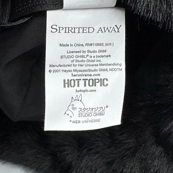 Studio Ghibli Spirited Away Soot Sprite Fuzzy Bowler Hat NEW main image 6